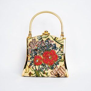 Vintage Style Hand Purse Accessory - Embroidered
